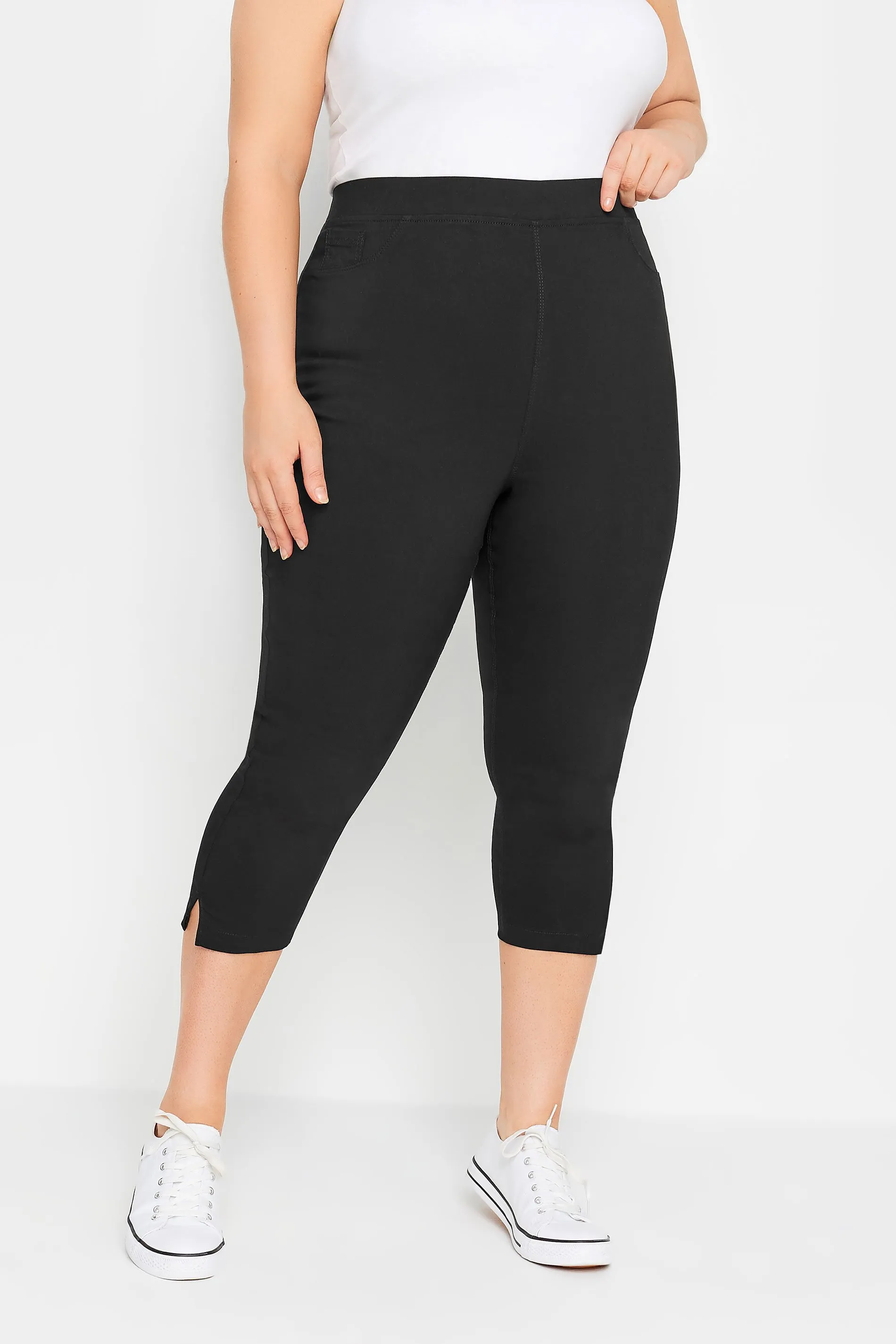 Bengalin Capri-Hose - Schwarz