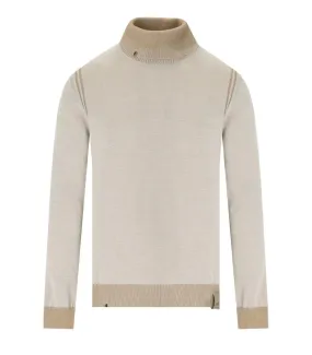   Bob  BOB ROCK CREME PULLOVER MIT HOHEM KRAGEN beige  Rollkragenpullover 