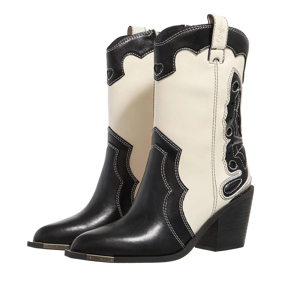   Buffalo  West Boot Mid White/Black  Stiefel 