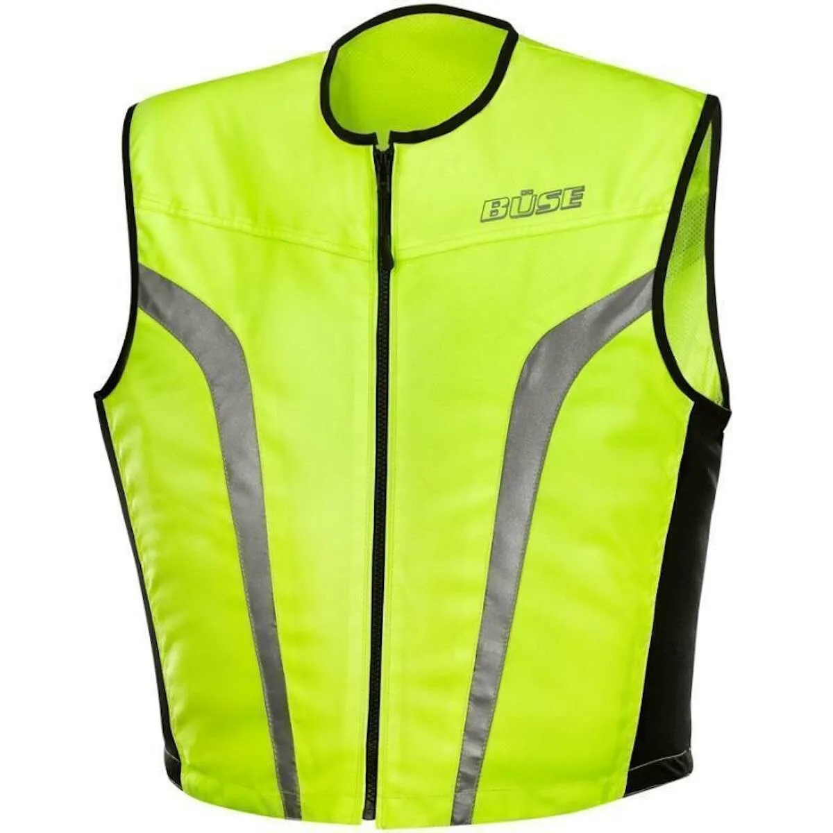 Büse Warnweste schwarz / neon gelb XL