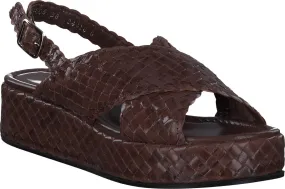 Damen-Sandalen aus Leder 184200020126 (Braun)