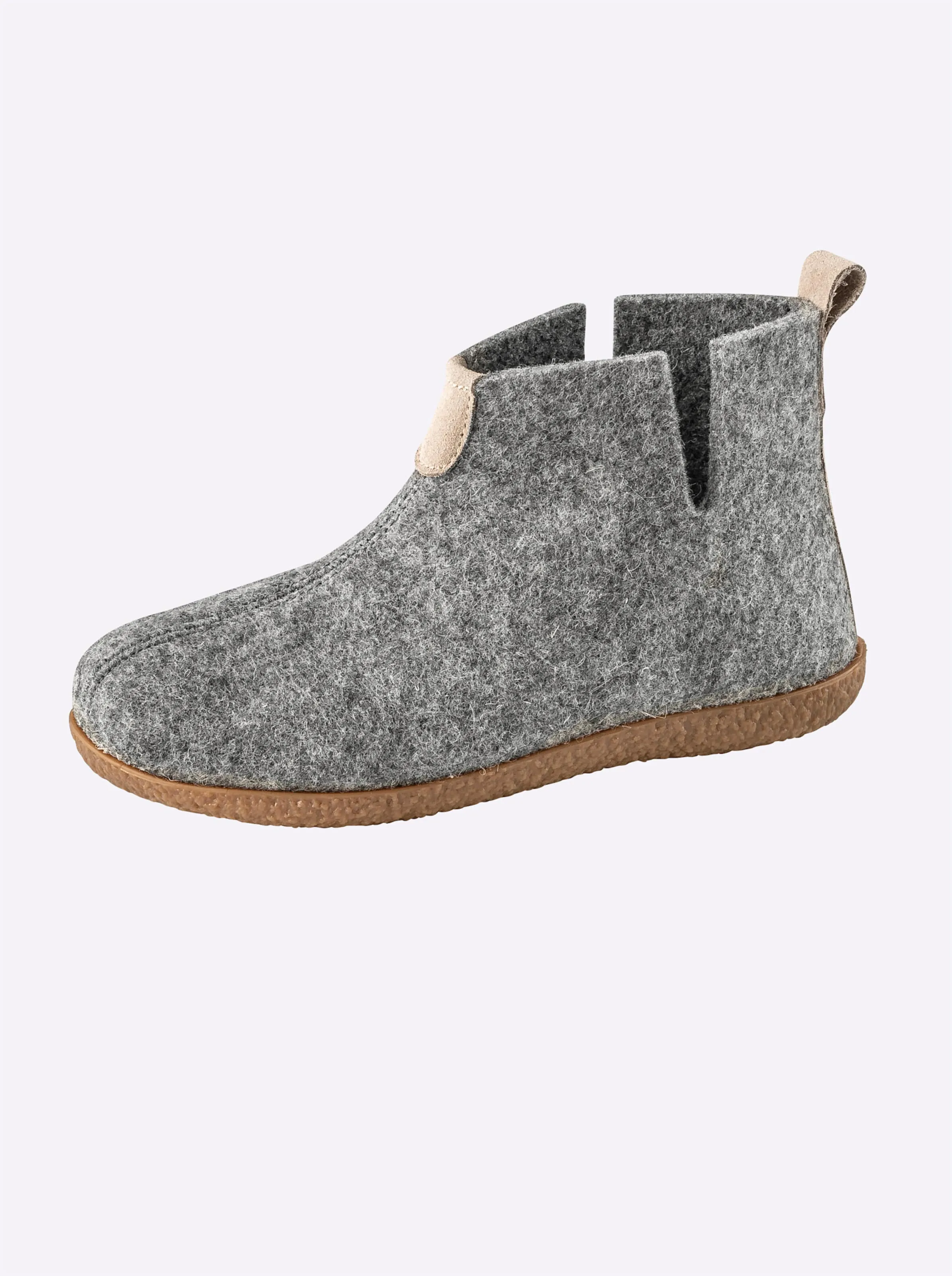 Dr. Feet Hausschuh in grau
