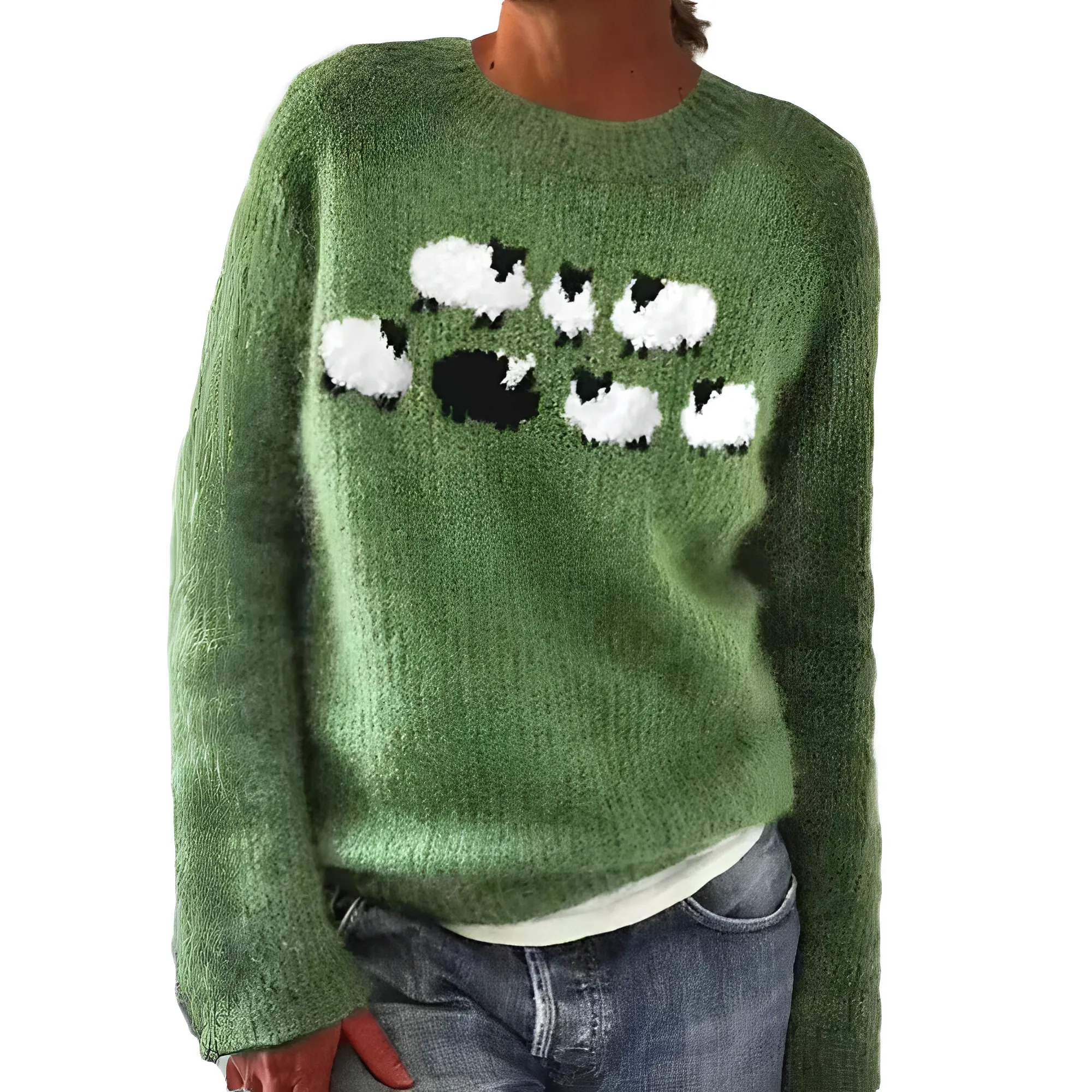 Eireen - lässiger Rundhals-Pullover für Pendler