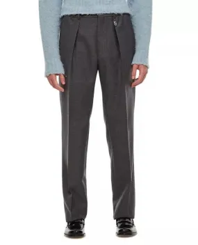   Fendi  Trousers Wool Crepe Grey