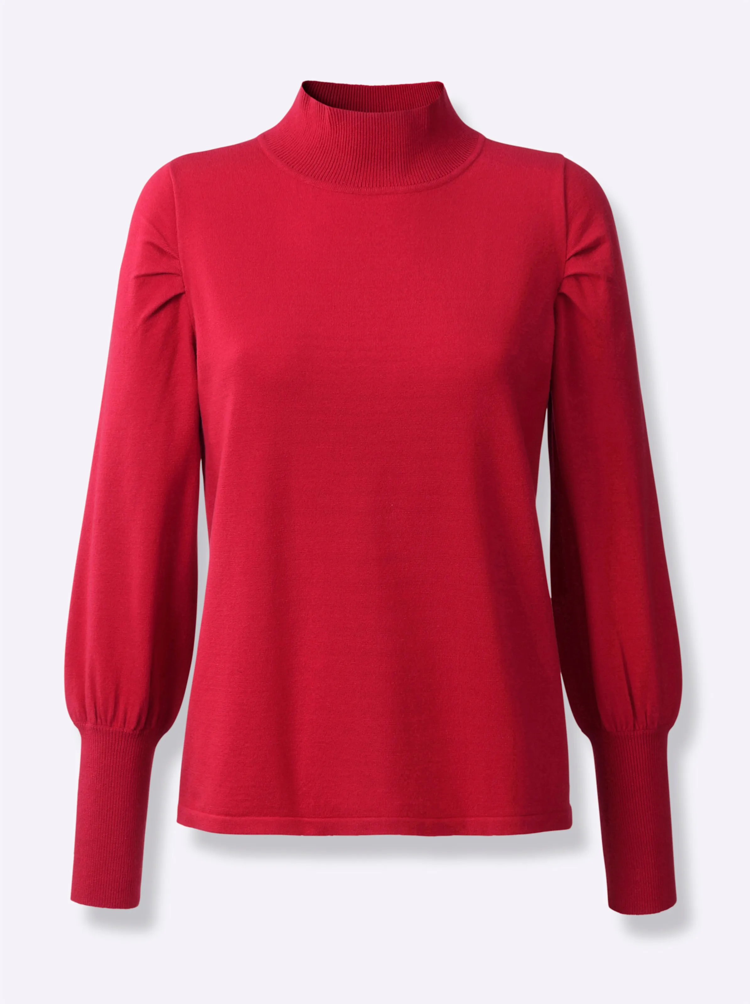 heine Stehkragen-Pullover in rot