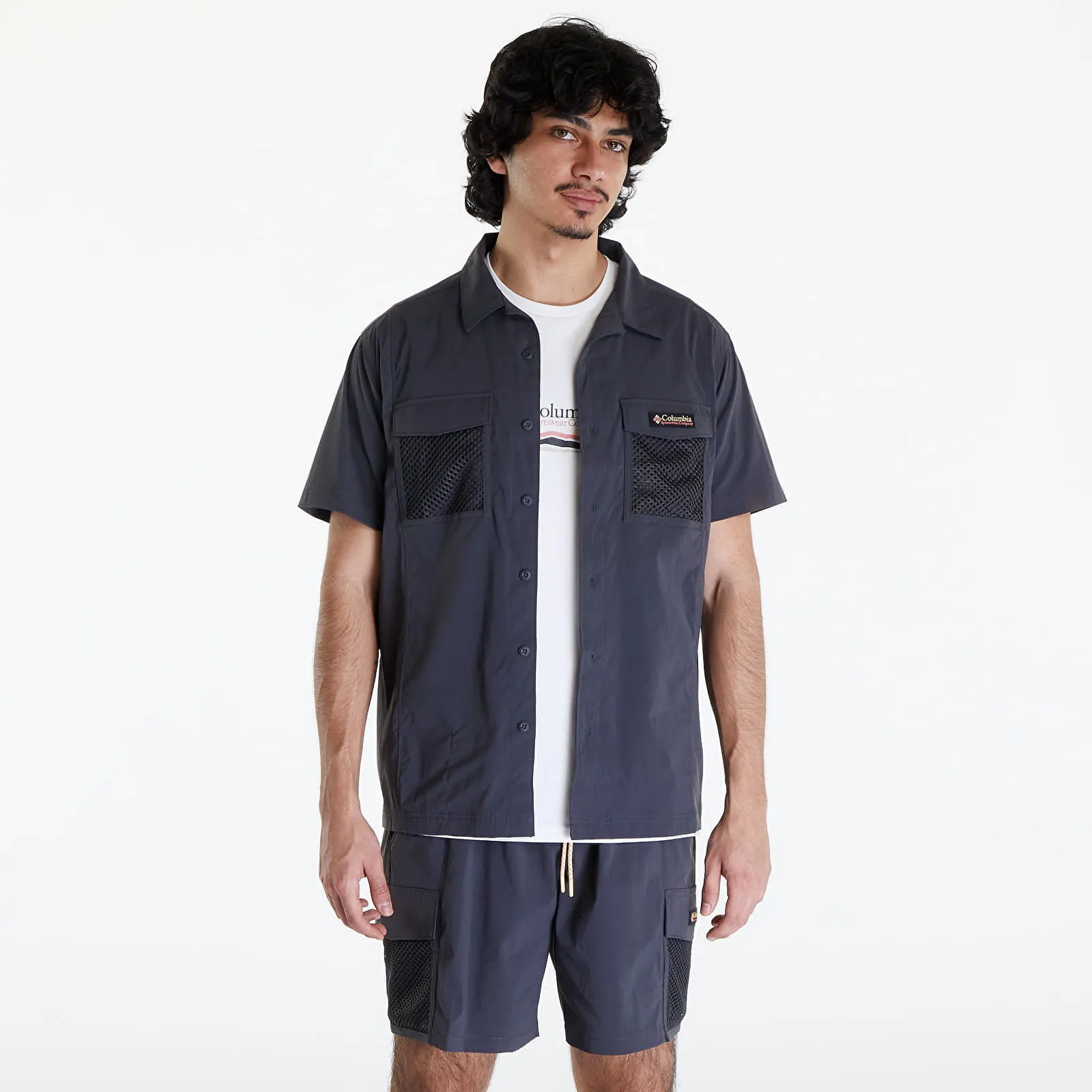 Hemd Columbia Painted Peak Woven Short Sleeve Shirt Shark 2074541011