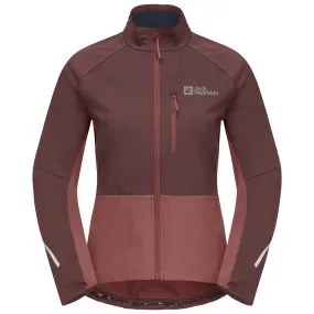 Jack Wolfskin MOROBBIA JKT W Softshelljacke Damen dark maroon im Online Shop von kaufen