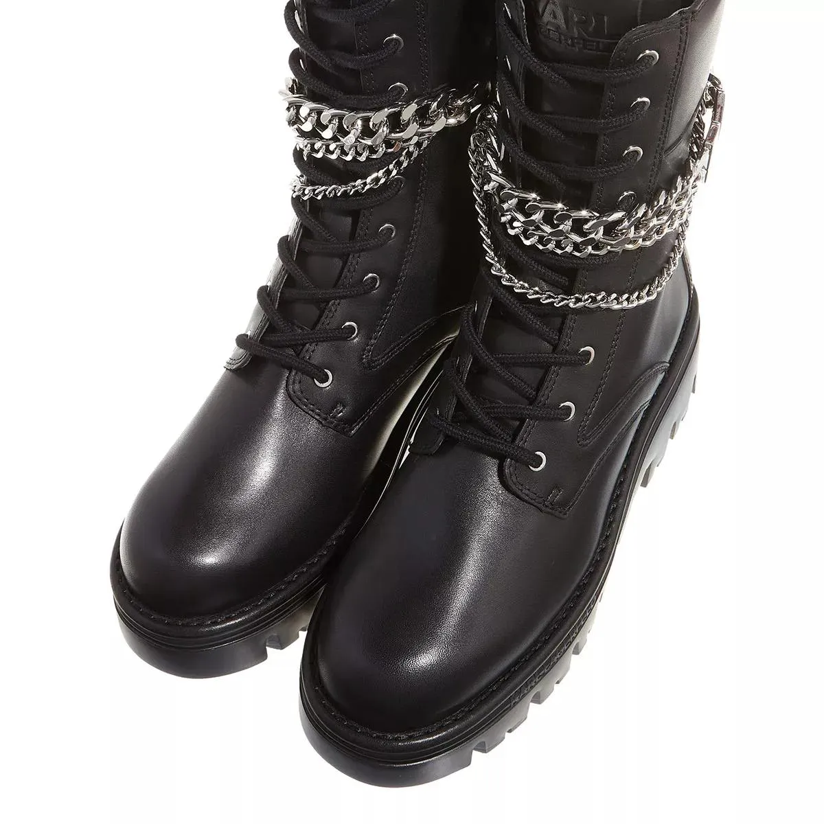   Karl Lagerfeld  Kombat Kc Hi Lace Chain Black  Stiefel 