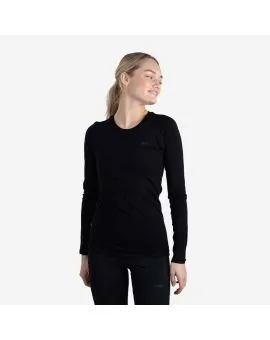 LipatiWomen T-shirts Merino Nuyarn LS Shirt Black