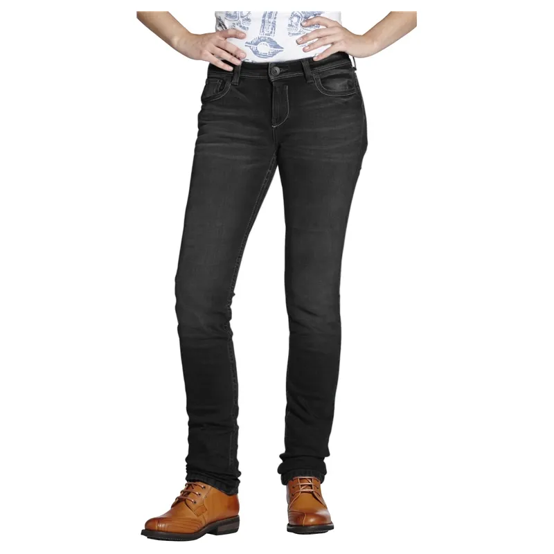 ROKKER Rokkertech Black Damen Jeans, schwarz