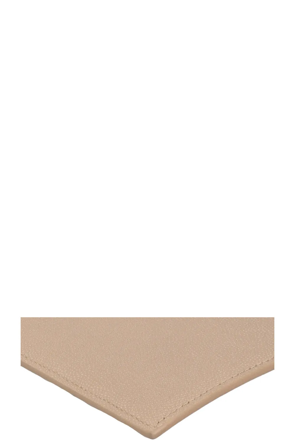 SAINT LAURENT Grain De Poudre Uptown Clutch Beige