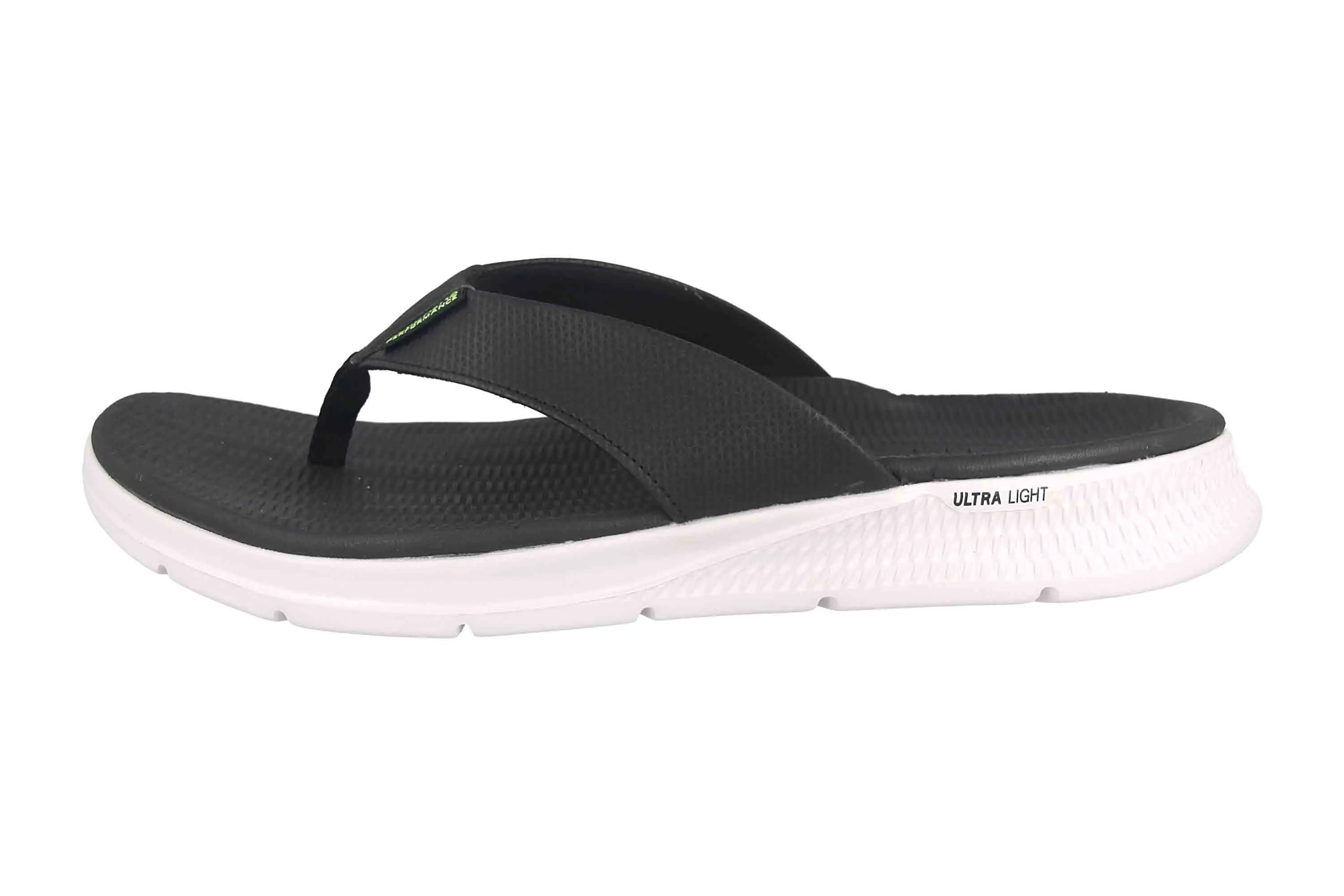 Skechers GO CONSISTENT SANDAL SYNTHWAVE Zehentrenner in Übergrößen Schwarz 229035 BLK große Herrenschuhe