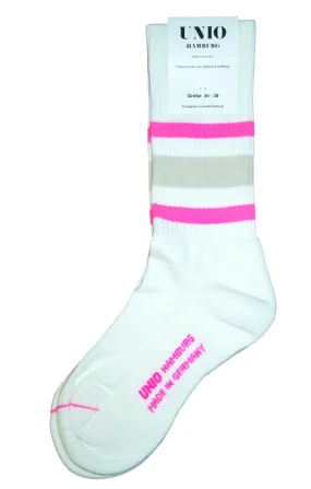 Socken TORONTO - TORONTO - white / neon pink / cognac