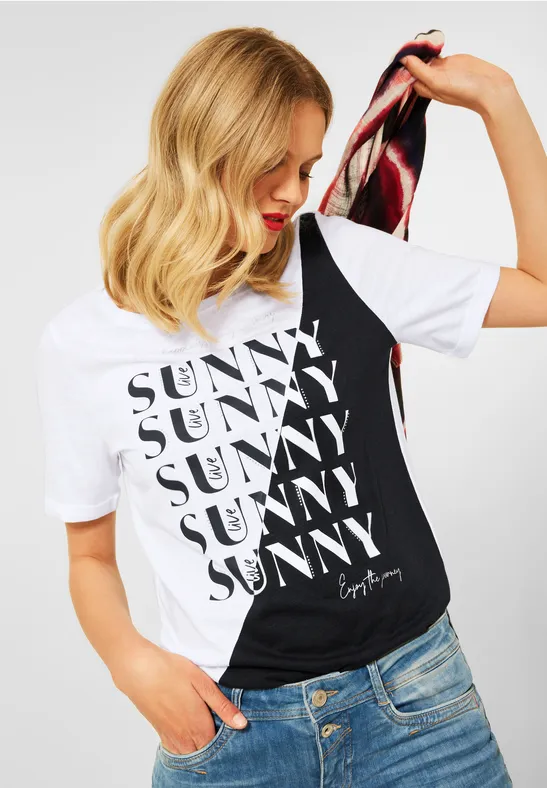 Street One T-Shirt im Colorblocking 