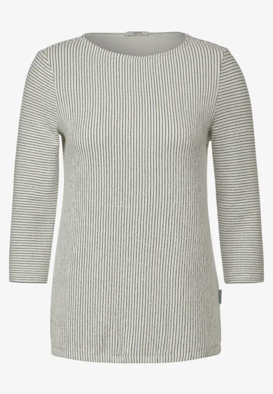 Streifen Struktur Shirt