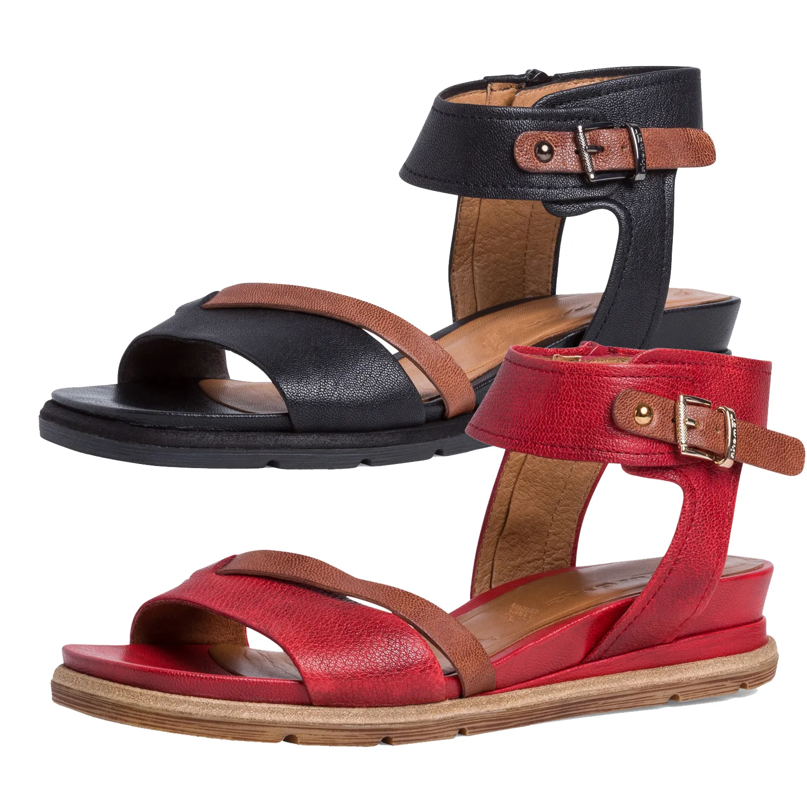 Tamaris Damen Sandalen Leder Sandaletten 1-28218-26